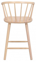Barstol \'Carmen\' - Naturlig / Hvit