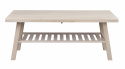 Salongbord \'Brooklyn\' 130x75cm - Hvitpigmentert eik