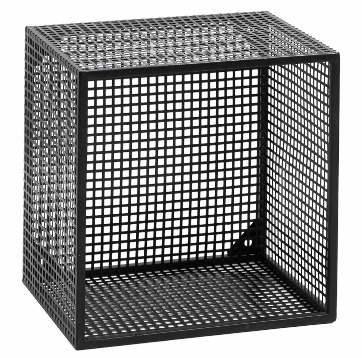 Vegghylle 'Wire' - Svart 32x32