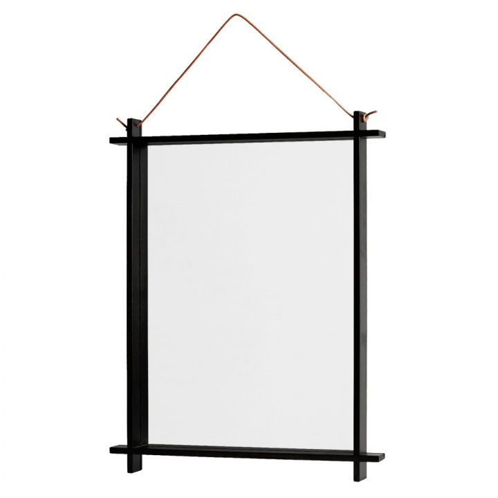 Firkantet speil - svart i gruppen Interiør / Dekorasjon / Speil hos Reforma (10977)