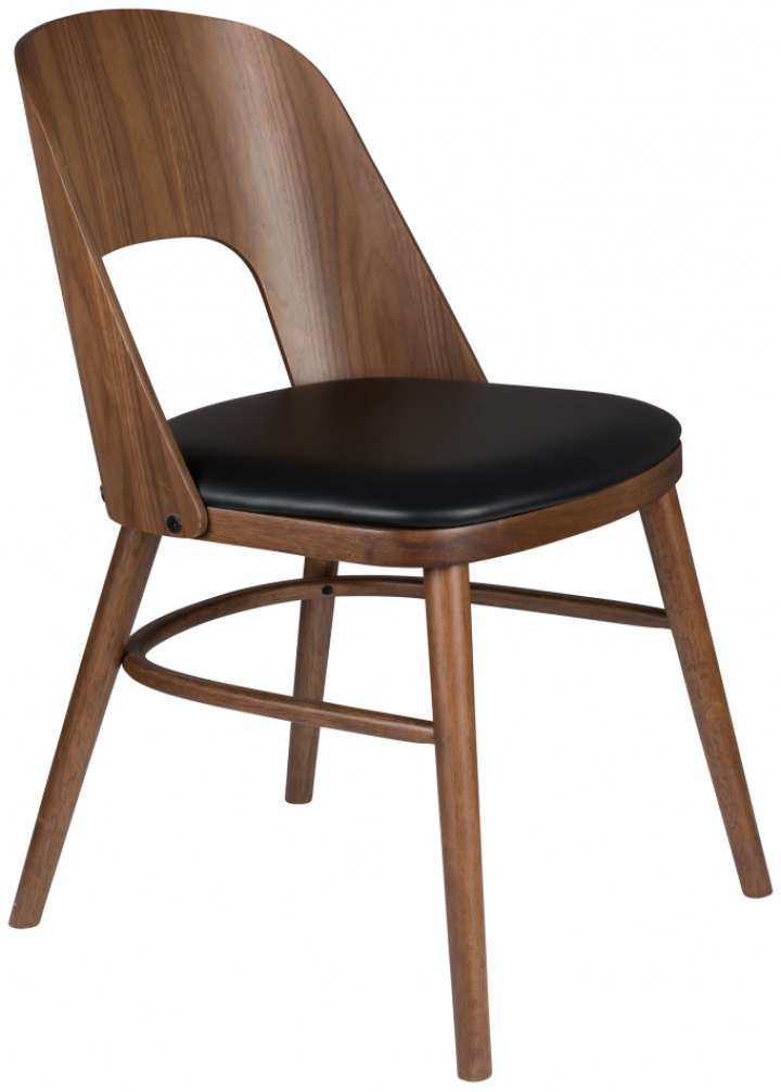 Stol 'Talika' - Svart/Valnött