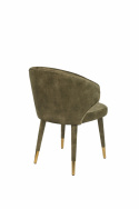 Stol \'Lunar\' fløyel - Grønn