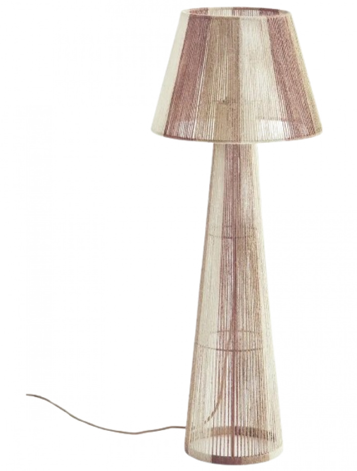 Gulvlampe 'Jute' - Naturlige