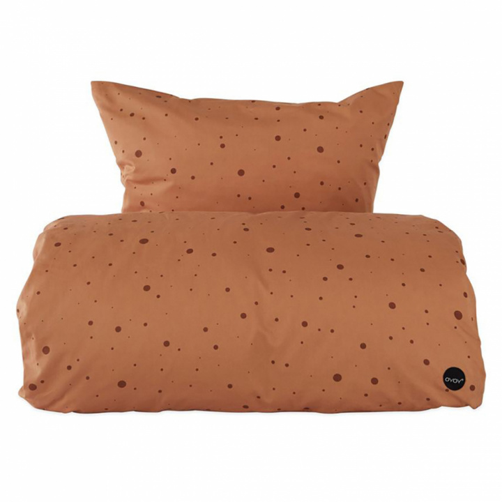 Sengesett \'Dot\' - Brun 220cm i gruppen Interiør / Tekstiler / Sengetøy hos Reforma (1102046)