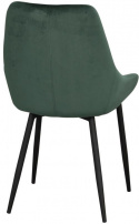 Stol \'Sierra\' - Grønn Fløyel/Svart