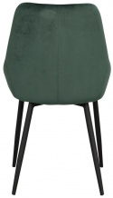 Stol \'Sierra\' - Grønn Fløyel/Svart