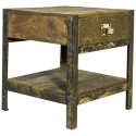Vintage nattbord - Tre / jern