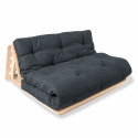 Daybed \'Layti 140 Futon\' - Natur / Grafitt