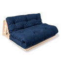 Daybed \'Layti 140 Futon\' - Naturlig / Blå
