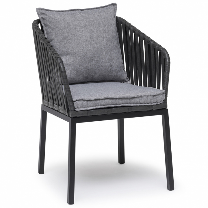 Spisestol Ute 6-Pack \'Jet Set\' - Svart i gruppen Møbler / Utendørsmøbler / Hagestoler hos Reforma (1158880)