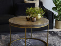 Sofabord \'Dalton\' Round - Brun