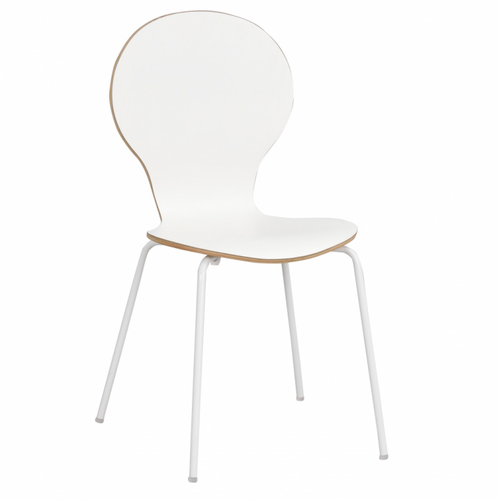 Stol 'Fusion' - Hvit / Naturlig