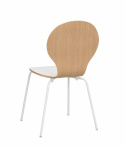 Stol \'Fusion\' - Hvit / Naturlig