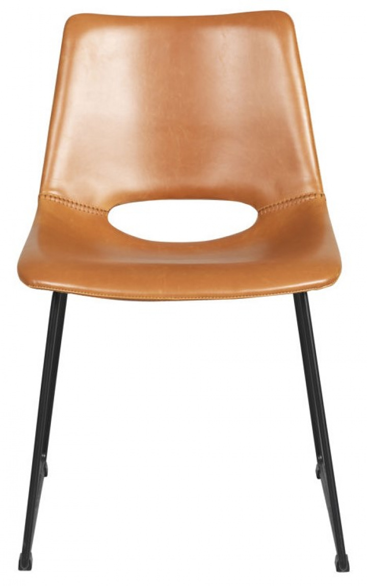 Stol \'Manning\' - Cognac/Svart i gruppen Møbler / Sittemøbler / Stoler hos Reforma (118613)