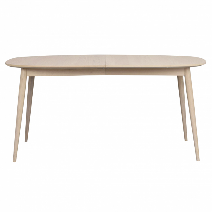 Spisebord 'Dawson' Oval - Hvitpigmentert eik
