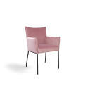 Lenestol \'Dion\' - Fløyel/Rosa