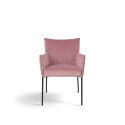 Lenestol \'Dion\' - Fløyel/Rosa
