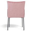 Lenestol \'Dion\' - Fløyel/Rosa