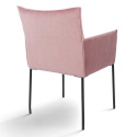Lenestol \'Dion\' - Fløyel/Rosa