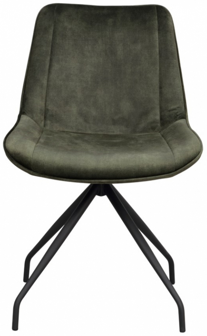 Stol 'Rossport' - Grønn / Fløyel