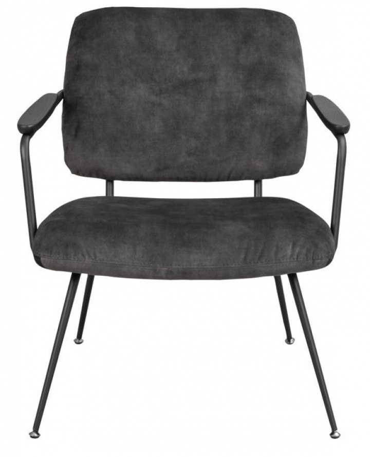 Loungestol \'Prescott\' - Grå/Sort i gruppen Møbler / Sittemøbler / Stoler hos Reforma (120112)