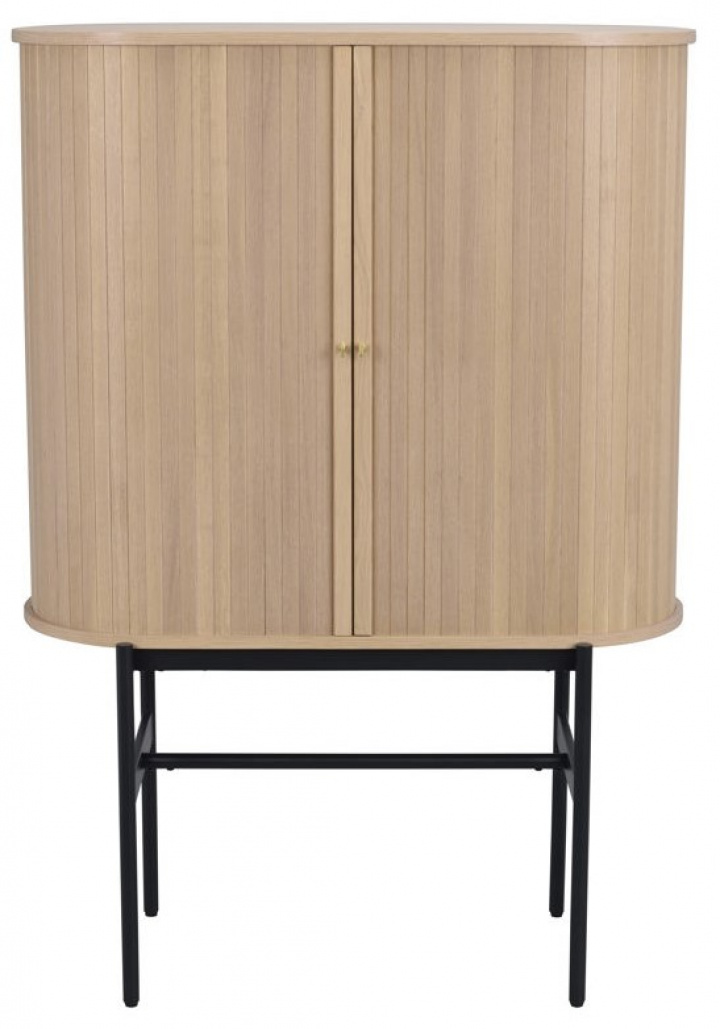 Skap 'Haddington' - Hvitpigmentert/Svart