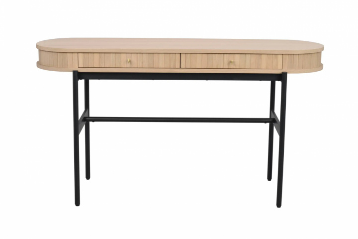 Avlastningsbord 'Haddington' Hvitpigmentert/Svart