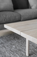 Salongbord \'Ness\' 160x60cm - Hvitpigmentert
