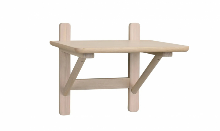 Nattbord 'Camrose' - Naturlig/Hvit