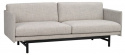 Sofa \'Hammond\' 2-seter - Grå/Svart