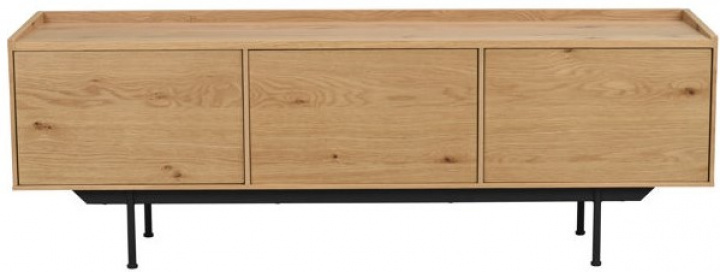 TV Benk 'Brewerton' - Eik/Svart