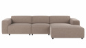 4-seters sofa \'Willard\' Sjeselong H - Beige