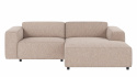 3-seters sofa \'Willard\' Sjeselong H - Lys beige