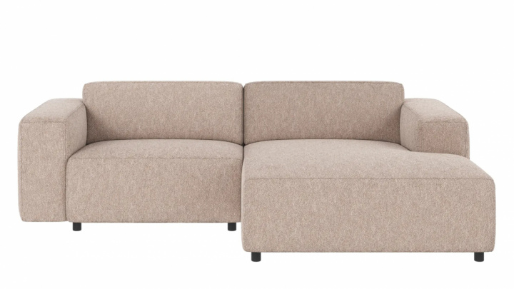 3-seters sofa 'Willard' Sjeselong H - Lys beige