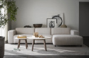 4-seters sofa \'Willard\' Sjeselong H - Lys beige