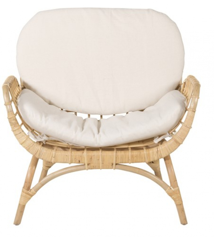 Lenestol \'Målen\' - Eik/Hvit i gruppen Møbler / Utendørsmøbler / Utendørs Lenestoler hos Reforma (1218-6010)