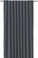 2-paks Gardin \'Greenwich\' 140x280 - Mørkegrå