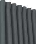 2-paks Gardin \'Greenwich\' 140x280 - Mørkegrå