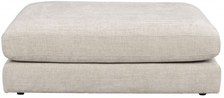 Fotskammel 'Duncan' - Lys grå
