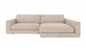 3-seters sofa \'Duncan\' Sjeselong H - Lys grå