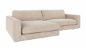 3-seters sofa \'Duncan\' Sjeselong V - Lys grå