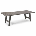 Utendørsbord \'Cecilia\' 100x165 CM - Grå