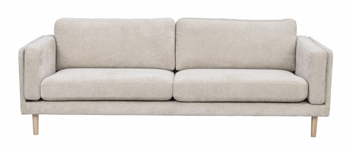 3-seters sofa 'Braden' - Lys beige/hvitpigmentert
