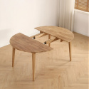 Spisebord \'Saba\' Rundt 120cm - Eik