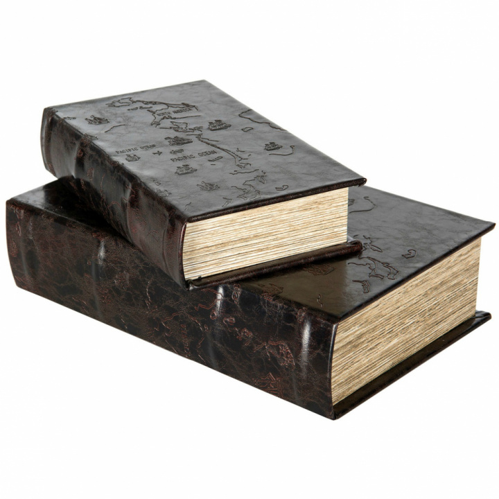 Boksekasse 2 stk. - Mörkebrun