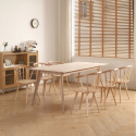 Spisebord \'Line\' 180 cm - Hvitpigmentert
