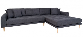 Sofa \'Lido\' Mørkegrå - Høyre