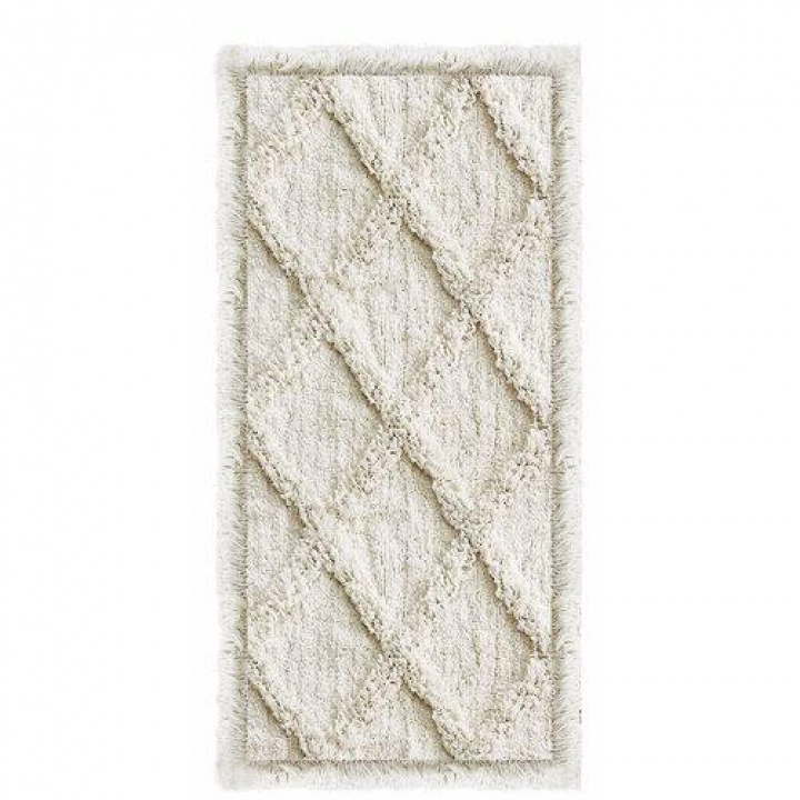 Teppe 'Ravi' 70x140 - Hvit