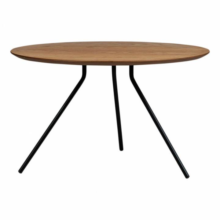 Sofabord Ø75 cm - Natur / Svart