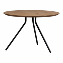 Salongbord Ø60 cm - Natur / Svart